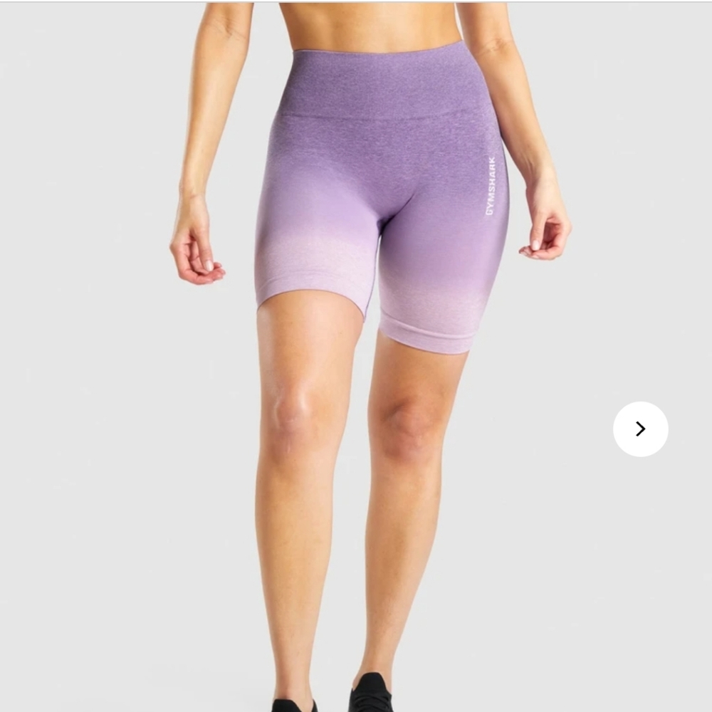 Gymshark NWOT Adapt Ombre Seamless Shorts - XS - light purple marl